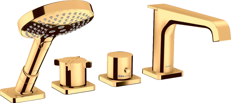 Axor Citterio E 4-hole Rim-mounted Thermostatic Bath Mixer product image - Image 1