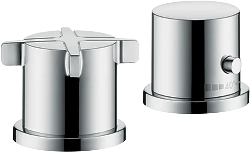 Axor Citterio E 2-hole Rim-mounted Thermostatic Bath Mixer Chrome