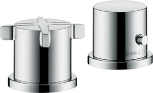 Axor Citterio E 2-hole Rim-mounted Thermostatic Bath Mixer Chrome