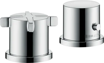 Axor Citterio E 2-hole Rim-mounted Thermostatic Bath Mixer Chrome product image - Image 1