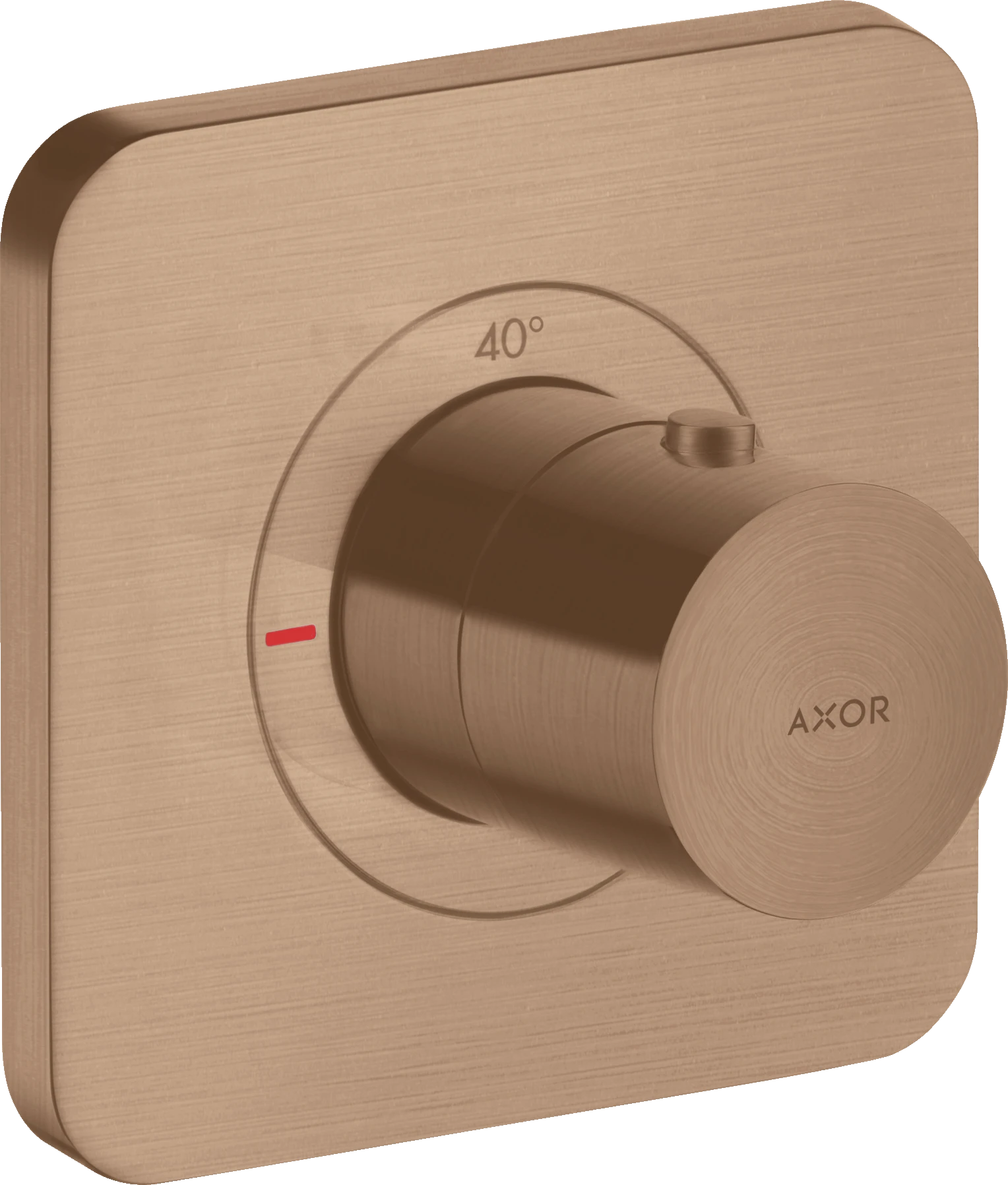 Axor Citterio E Thermostatic Mixer 120/120 For Concealed Installation Brushed Red Gold