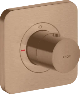 Axor Citterio E Thermostatic Mixer 120/120 For Concealed Installation Brushed Red Gold
