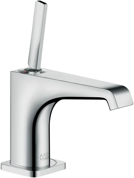 Axor Citterio E Single Lever Basin Mixer 90 With Pin Handle For Hand Wash Basins With Waste Chrome