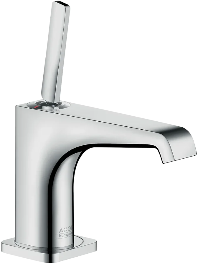 Axor Citterio E Single Lever Basin Mixer 90 With Pin Handle For Hand Wash Basins With Waste Chrome product image - Image 1