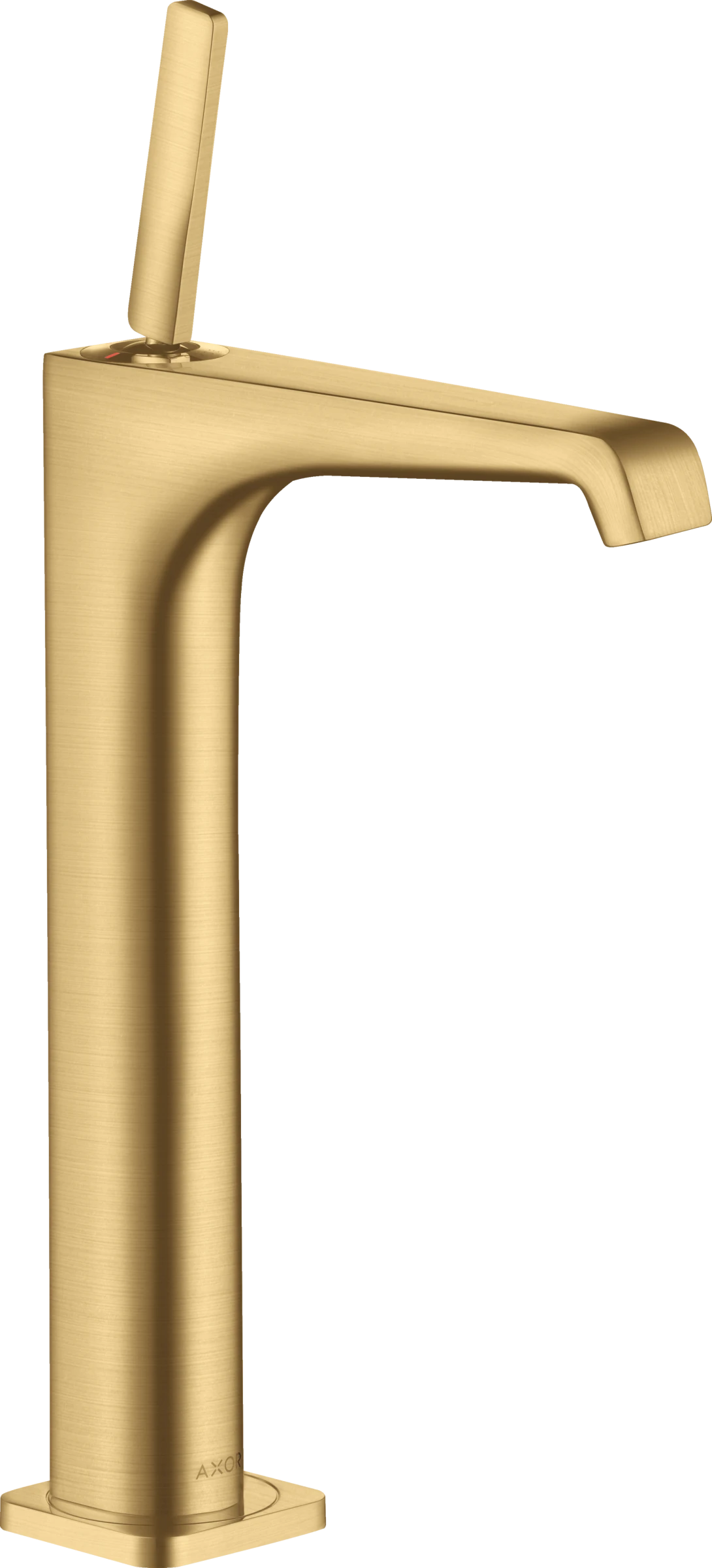 Axor Citterio E Single Lever Basin Mixer 250 With Pin Handle For Wash Bowls With Waste Gold Brushed