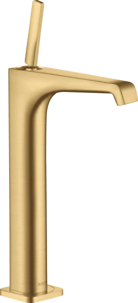 Axor Citterio E Single Lever Basin Mixer 250 With Pin Handle For Wash Bowls With Waste Gold Brushed