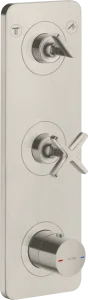 Axor Citterio E Thermostatic Module 380/120 For Concealed Installation For 2 Outlets With Plate Stainless Steel