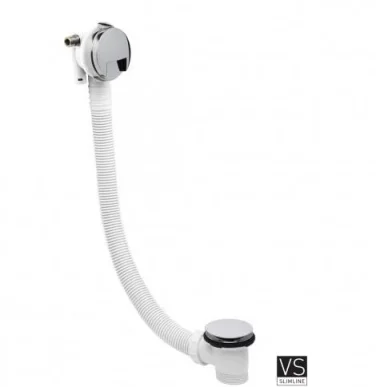 Crosswater Bath Extended Click Clack Waste With Filler 100cm detail view - Image 2