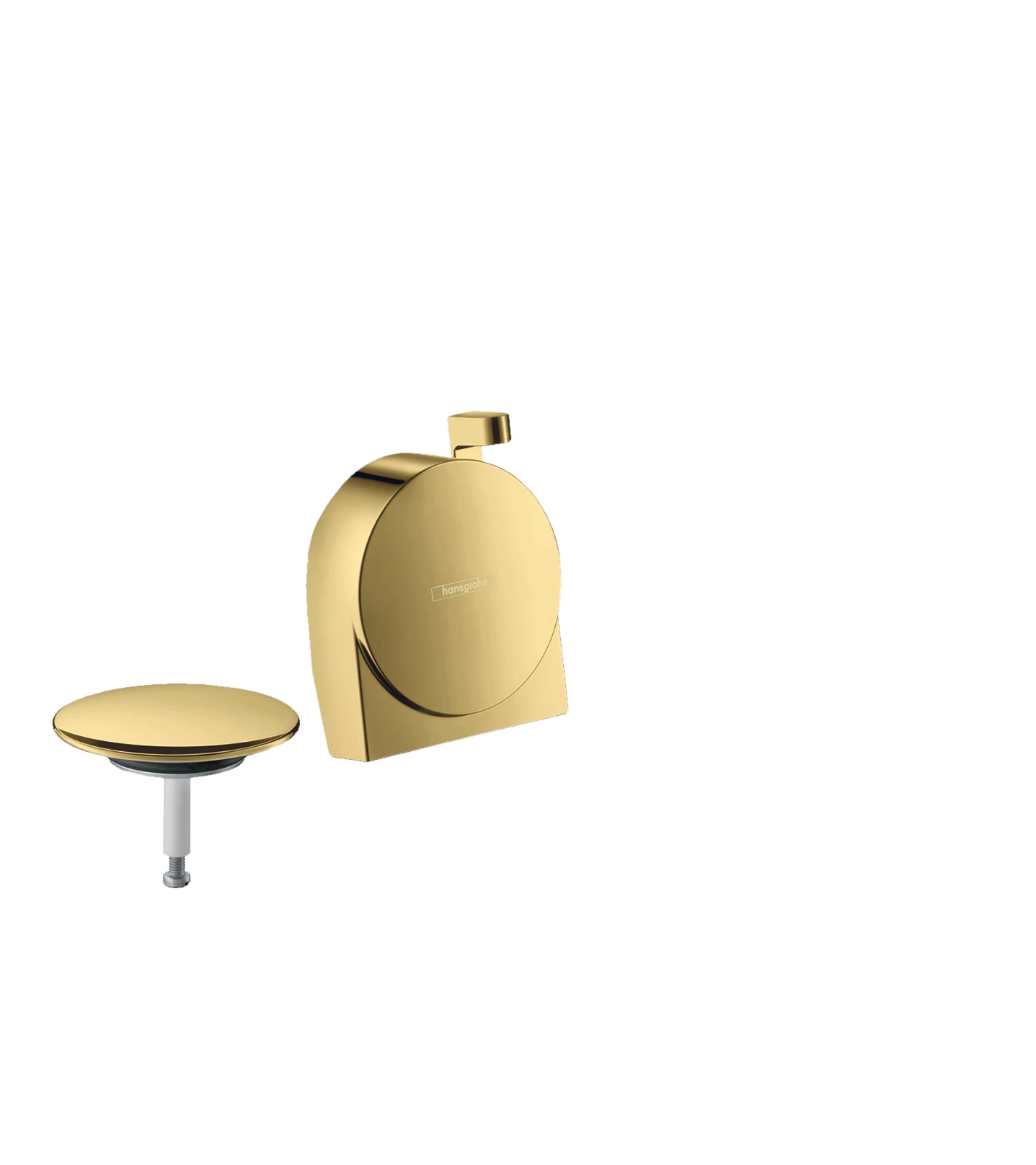 Hansgrohe Exafill S Finish Set Bath Filler, Waste And Overflow Set Gold Polished