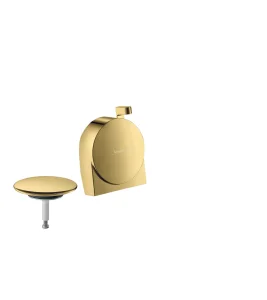 Hansgrohe Exafill S Finish Set Bath Filler, Waste And Overflow Set Gold Polished