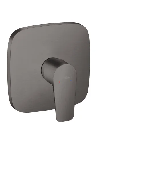 Hansgrohe Talis E Single Lever Manual Shower Mixer Soft Cube For Concealed Installation Brushed Black Chrome