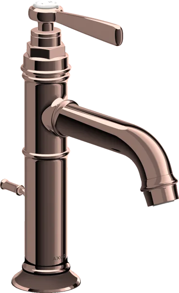 Axor Montreux Single Lever Basin Mixer 100 With Lever Handle And Pop-up Waste Polished Red Gold