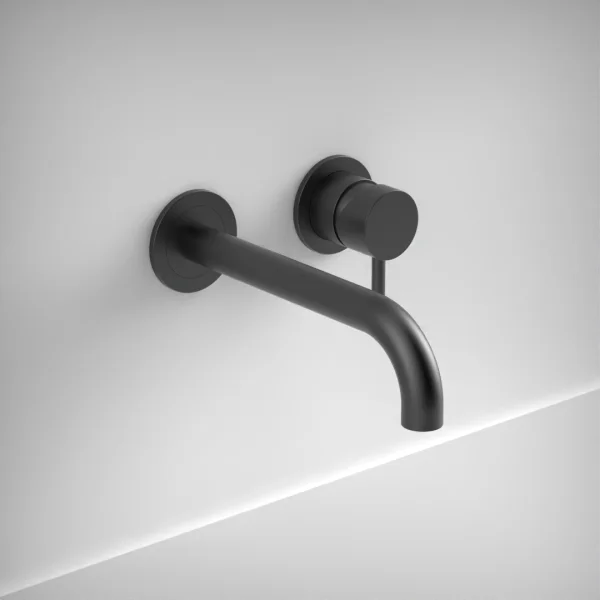 Ava Trend 2 Hole Wall Mounted Basin Mixer W/ Flanges 3.0 (not Compatible With Backplate) - Brushed Black