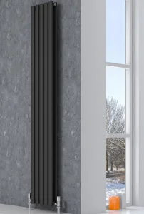 Reina Neva Designer Radiator - 1500 X 295 Double Anthracite