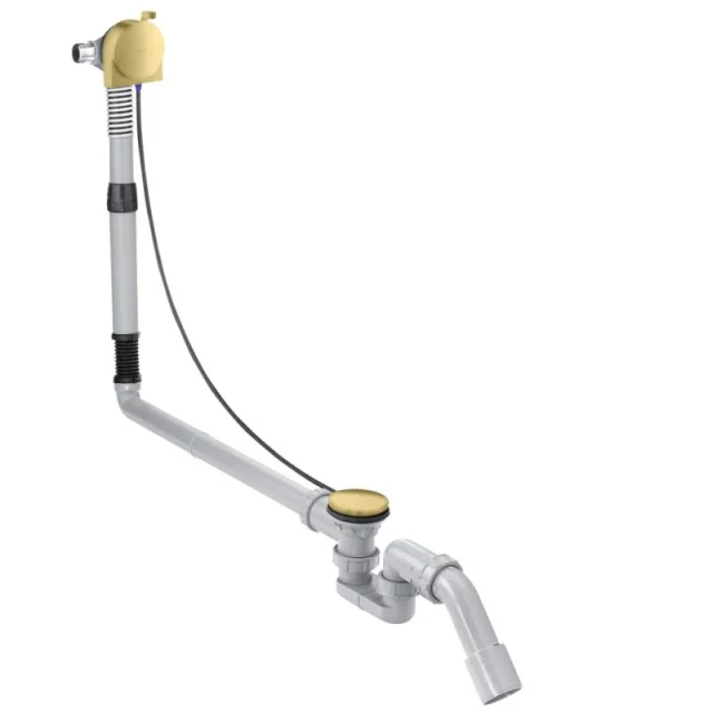 Axor Complete Set Bath Filler, Waste And Overflow Set For Special Bath Tubs Brushed Brass product image - Image 1