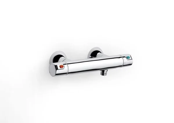 Roca T-500 Wall Mounted Thermostatic Shower Mixer - Chrome