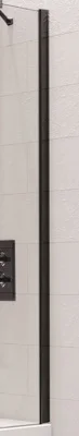 Kudos Ultimate Bathscreen Wall Post Kit - Matt Black product image - Image 1