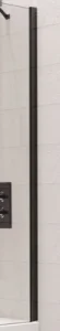Kudos Ultimate Bathscreen Wall Post Kit - Matt Black