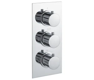 Round 2 Outlet Thermostat Shower Valve Chrome 