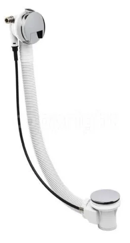 Crosswater Bath Pop-up-waste With Filler Chrome detail view - Image 2