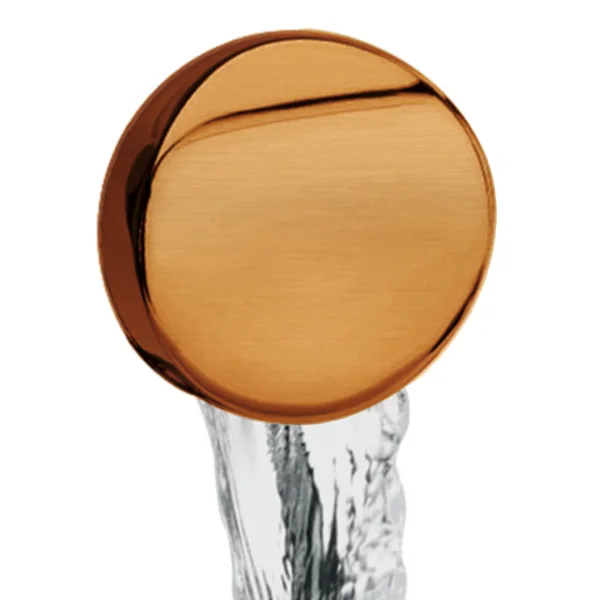 Bc Designs Overflow Filler & Push Down Waste Brushed Copper