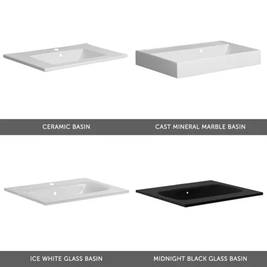 Crosswater Glide Ii Basin Glass 500 1th Ice White detail view - Image 2