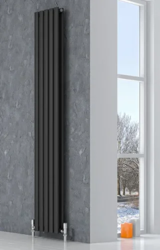 Reina Neva Designer Radiator - 550 X 826 Single Anthracite product image - Image 1