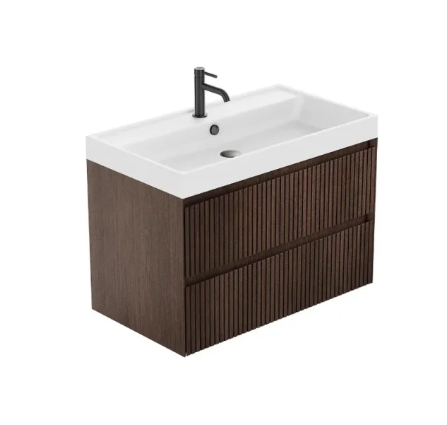 Vado Groove 800mm Vanity Unit - Wall Hung product image - Image 1