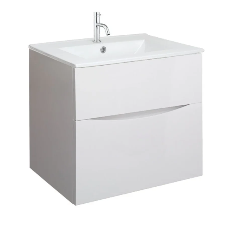 Crosswater Glide Ii Basin Glass 600 0th Ice White product image - Image 1