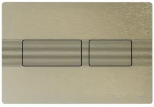 Tece Solid Dual Flush, Linear Brushed Nickel New