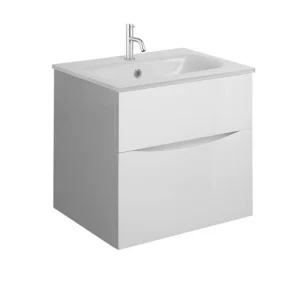 Crosswater Glide Ii Basin Glass 500 0th Ice White