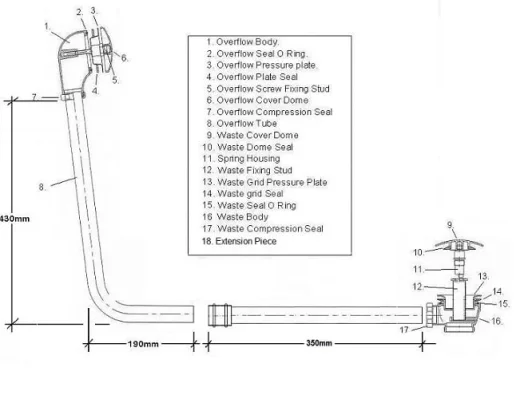 Bc Designs Push Down Exposed Bath Waste Copper detail view - Image 2