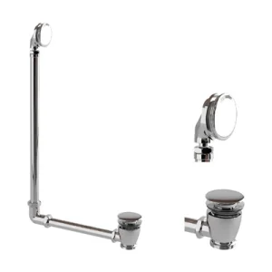Britton External Bath Overflow, Click-clack Waste