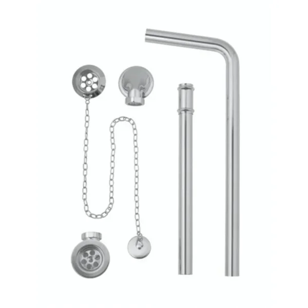 Bc Designs Plug & Chain Exposed Ext Bath Waste Brushed Chrome