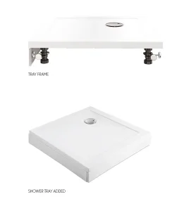 Crosswater Square/rectangular Quadrant Tray 9pc Leg Set
