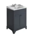 Cubico Ascot Midnight Grey 600mm Vanity Unit & Basin