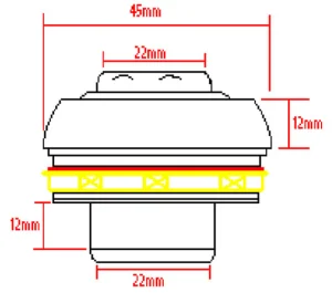 Crosswater Body Jet with Adjustable Head Chrome