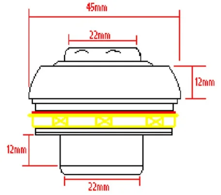 Crosswater Body Jet with Adjustable Head Chrome