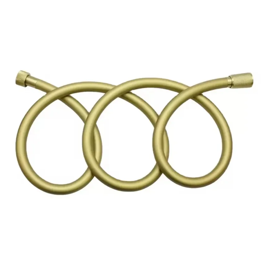 AVA Easy Clean PVC Shower Hose - Brushed Brass product image - Image 1