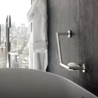 Vado Individual Spa Grab Or Towel Rail 300mm (12") Brushed Gold