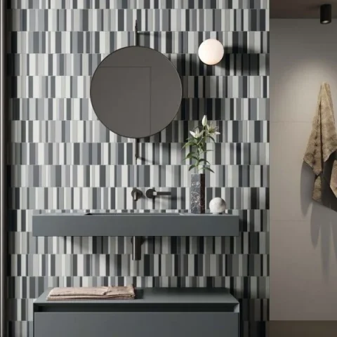 Saloni Modulo 30x44 Cm Tectonic Gris X (5 Pieces. One Complete Box)