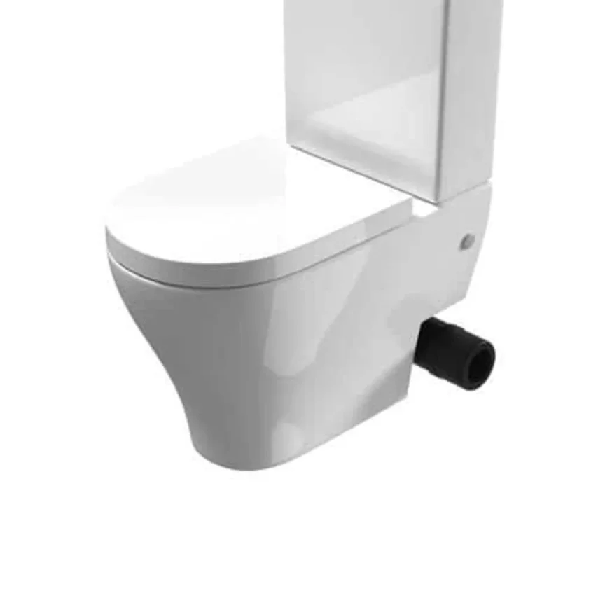 Saneux Prague Close Coupled Toilet with Rimless Pan, Cistern and Soft Close Seat - Image 12