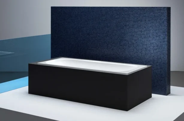 Bette Classic Single Ended Shower Bath Foot end Overflow White (Feet Included) - Image 4