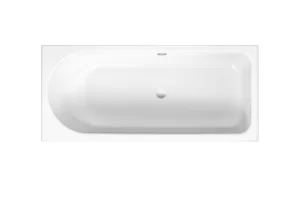 Bette Ocean Single Ended Shower Bath Left Hand Overflow White (Feet Included)