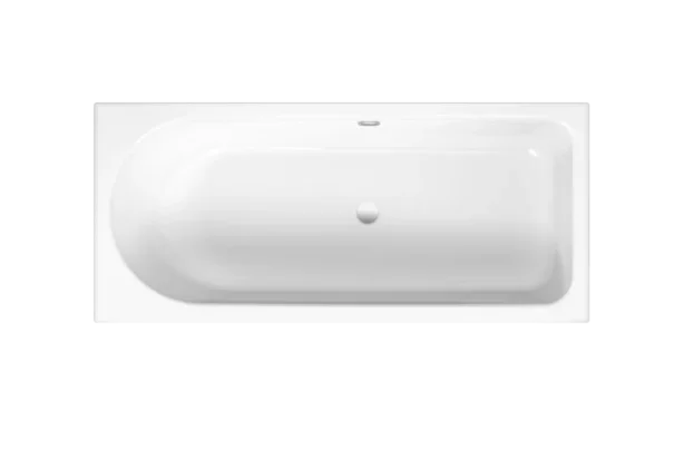 Bette Ocean Single Ended Shower Bath Left Hand Overflow White (Feet Included) - Image 1