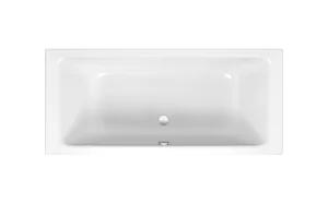 Bette Select Duo Double Ended Bath with Overflow White (Feet Included)