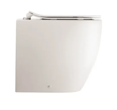 Crosswater Glide II Matt White Back to Wall Rimless Toilet Pan and Soft Close Seat