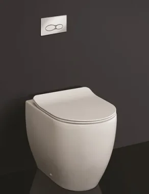 Crosswater Glide II Matt White Back to Wall Rimless Toilet Pan and Soft Close Seat - Image 3