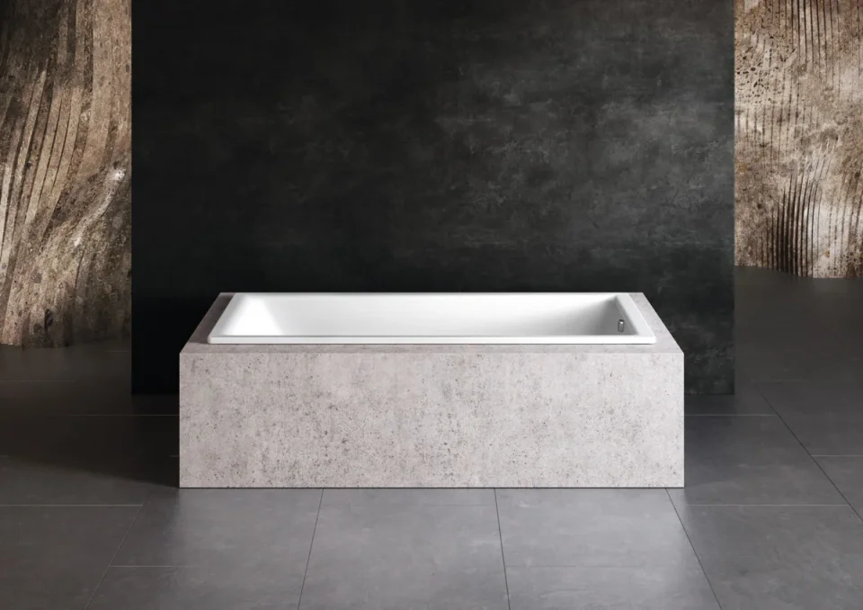 Kaldewei Puro Single Ended Shower Bath with Overflow White (Multiple Sizes) - Image 4