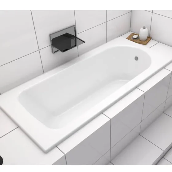 Kaldewei Saniform Single Ended Shower Bath with Overflow White (Multiple Sizes) - Image 3